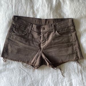 Citizens of Humanity Grey Jean Shorts